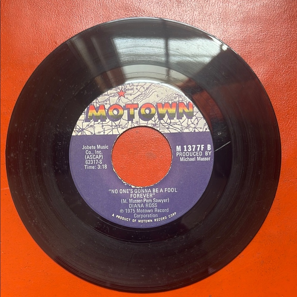 Diana Ross 45 rpm Motown Vinyl Record